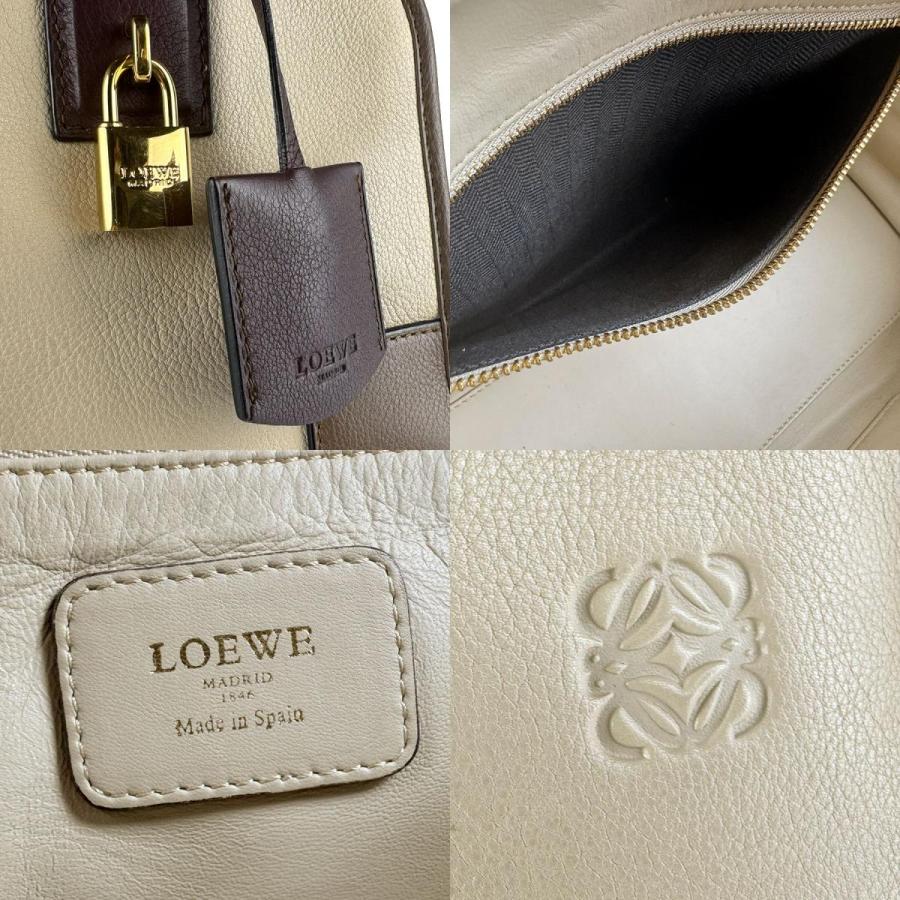LOEWE（ロエベ） ハンドバッグ アマソナ レザー ライトベージュ