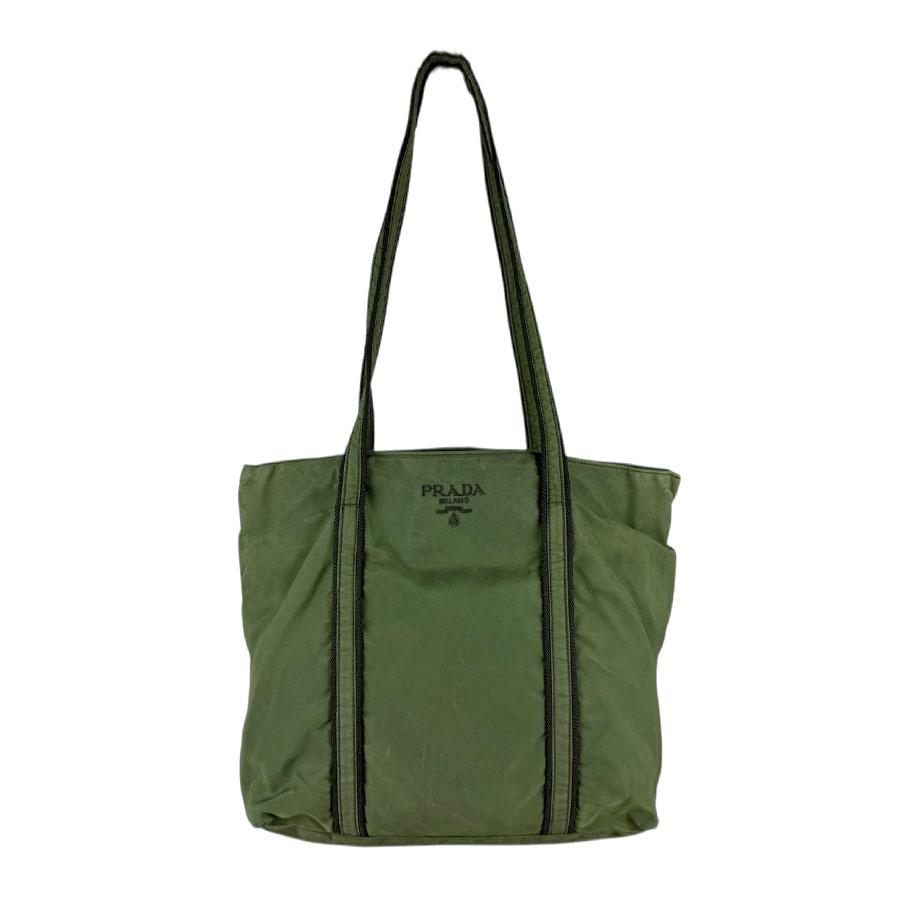 PRADA ダークグリーン トートバッグ PRADA（プラダ） ショルダーバッグ トートバッグ ナイロン ダーク