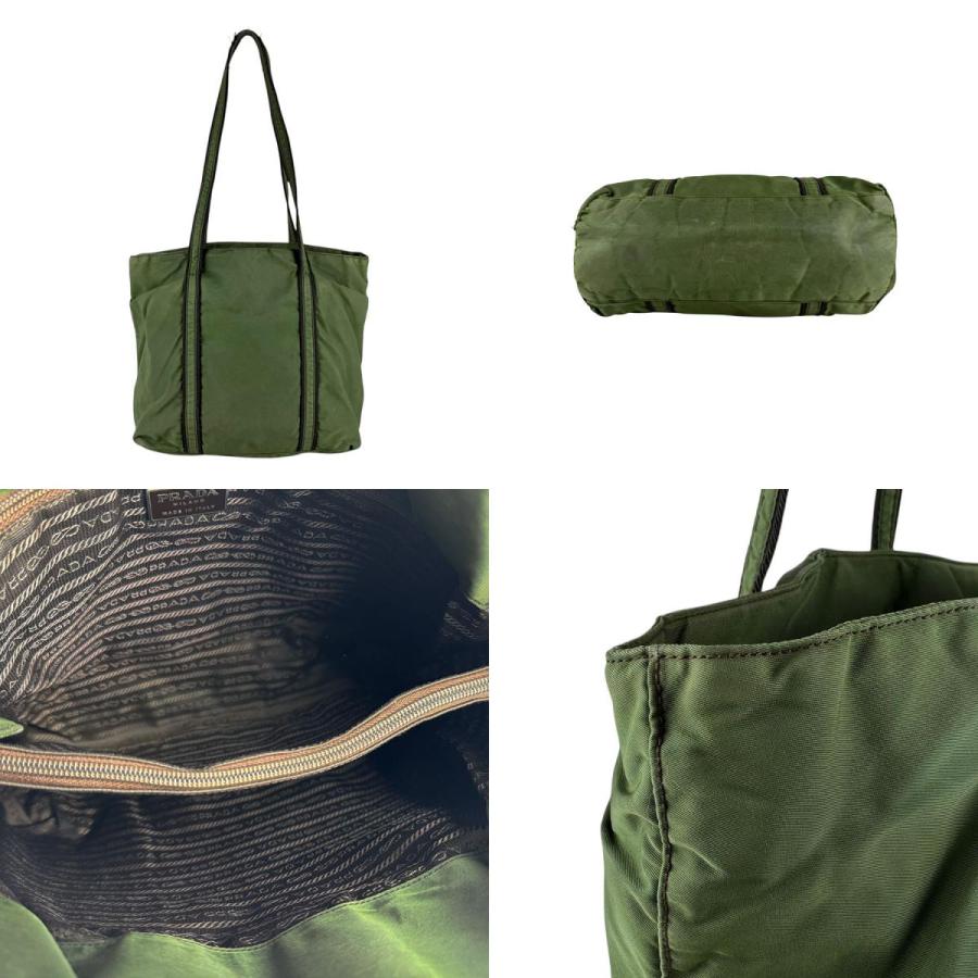 PRADA ダークグリーン トートバッグ PRADA（プラダ） ショルダーバッグ トートバッグ ナイロン ダーク