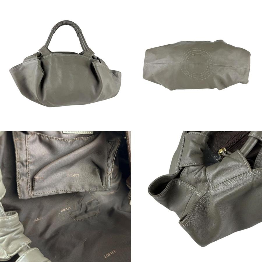 LOEWE（ロエベ） ハンドバッグ ナッパアイレ レザー グレー : ブランド