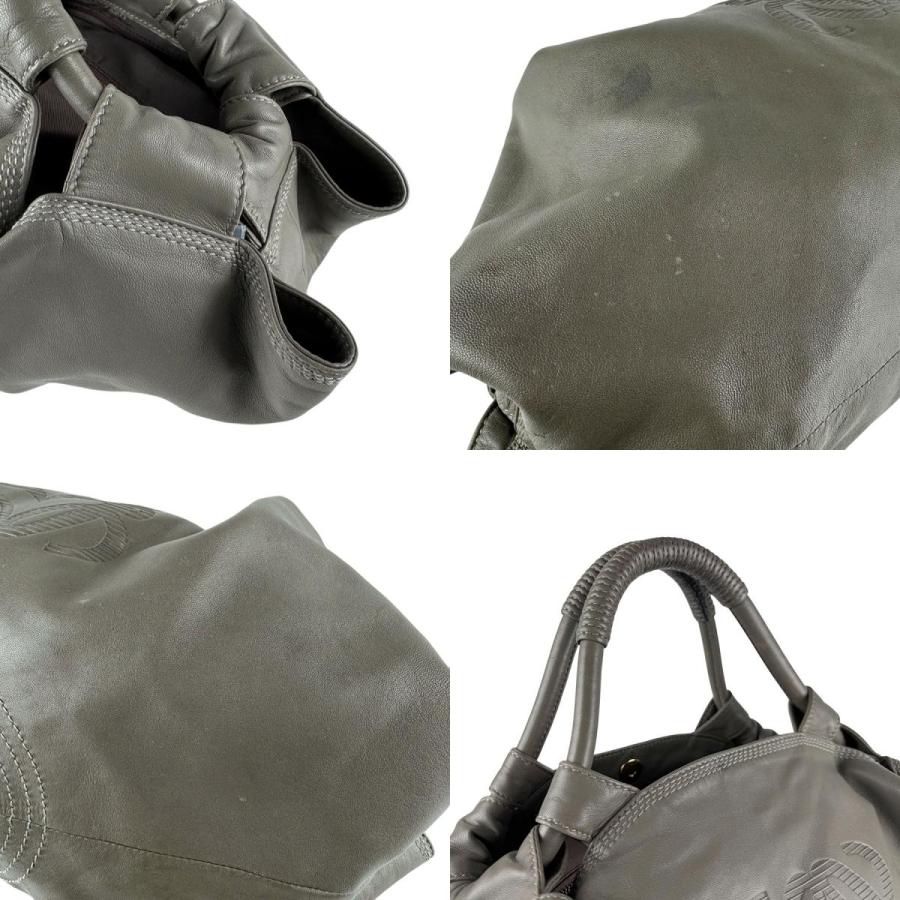 LOEWE（ロエベ） ハンドバッグ ナッパアイレ レザー グレー : ブランド