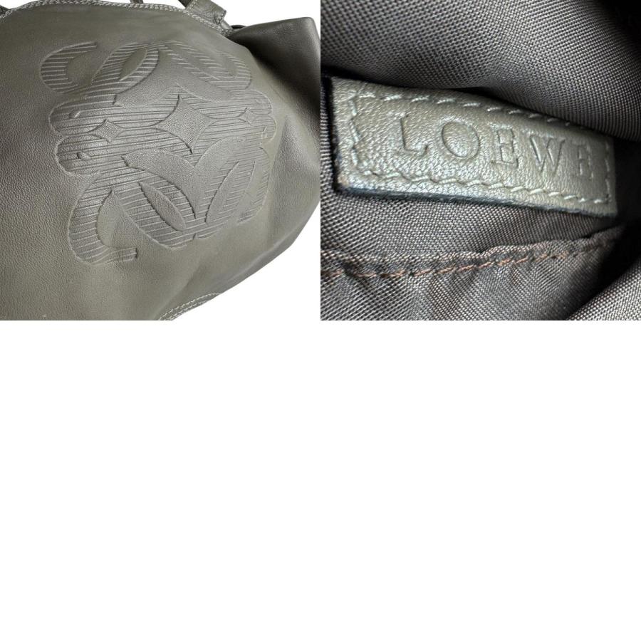 ロエベLOEWE ナッパアレイ　グレー　シルバー　レザーハンドバッグ LOEWE（ロエベ） ハンドバッグ ナッパアイレ レザー グレー : ブランド
