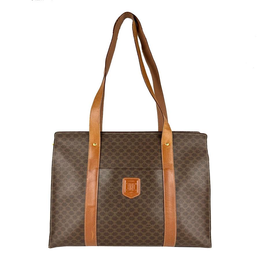 CELINE（セリーヌ） ショルダーバッグ マカダム PVC/レザー ブラウン