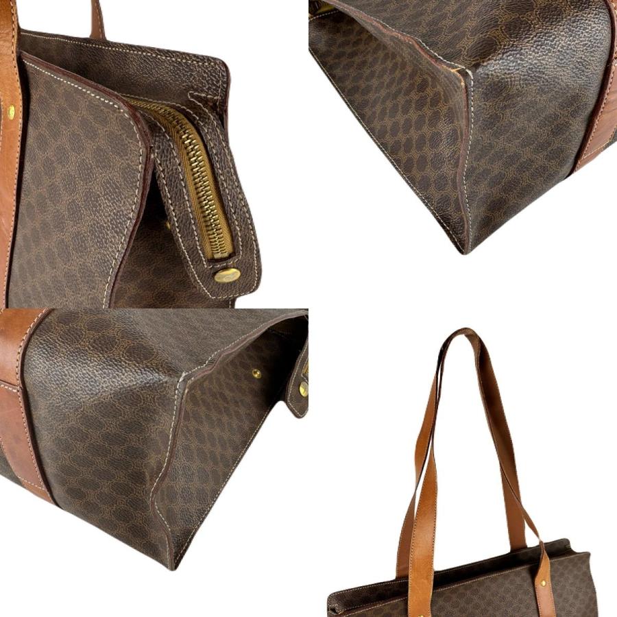 CELINE（セリーヌ） ショルダーバッグ マカダム PVC/レザー ブラウン