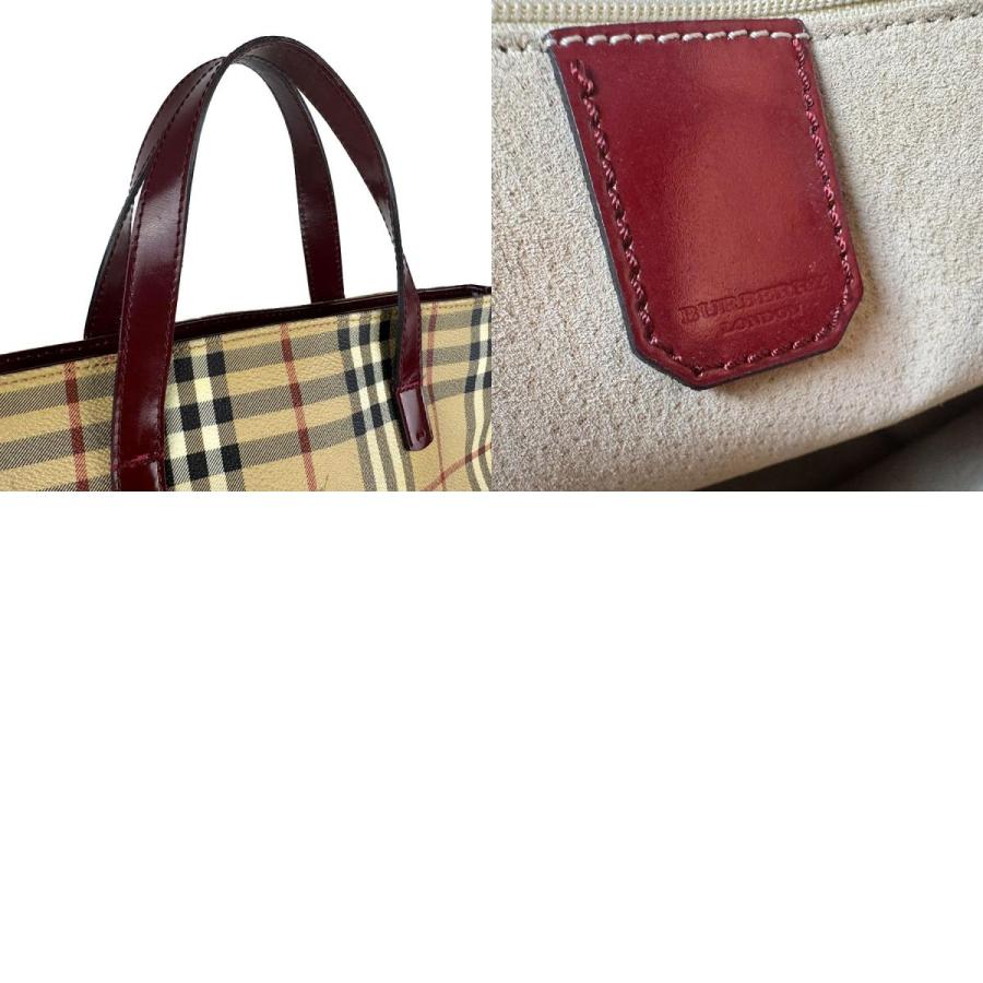 BURBERRY（バーバリー） ハンドバッグ PVC/レザー ベージュ