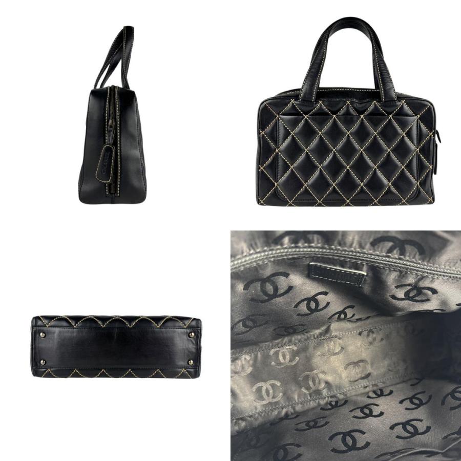 希少✴︎CHANEL シャネル　 ハンドバッグ ブラック ワイルドステッチ シャネル CHANEL ハンドバッグ ワイルドステッチ ブラック