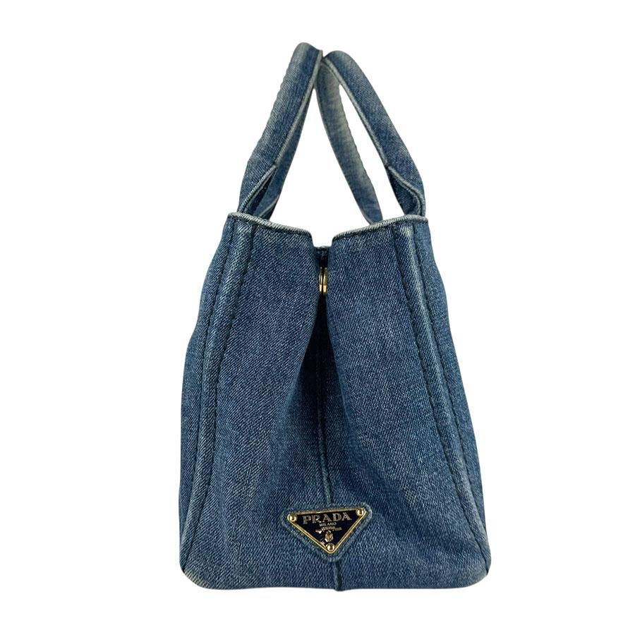 PRADA（プラダ） ハンドバッグ ショルダーバッグ カナパ デニム デニム