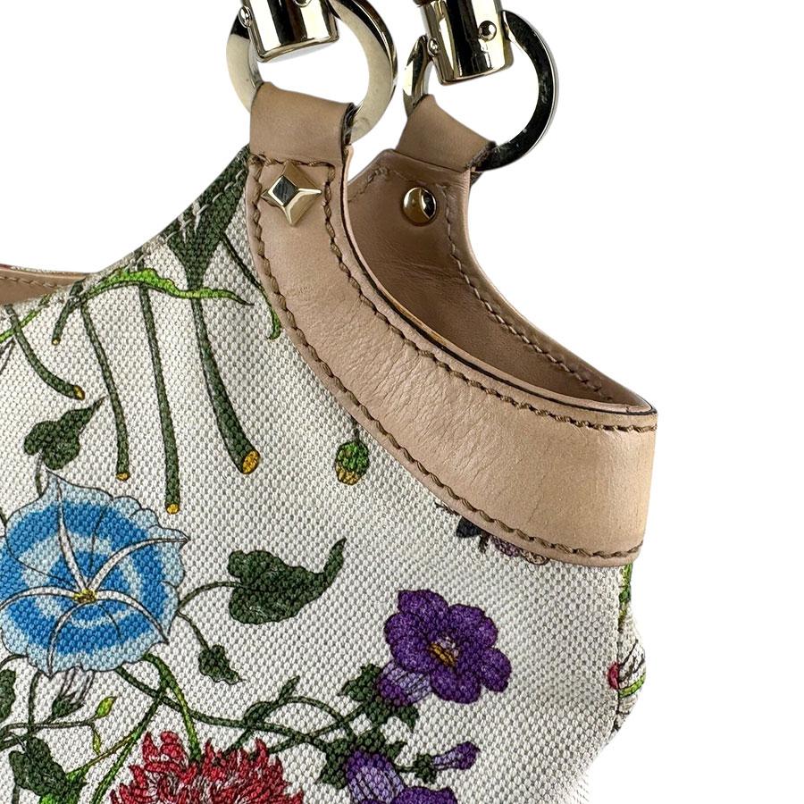 GUCCI（グッチ） ハンドバッグ フローラ バンブー キャンバス マルチ