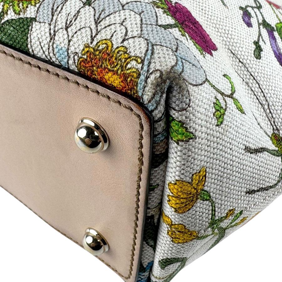 GUCCI（グッチ） ハンドバッグ フローラ バンブー キャンバス マルチ