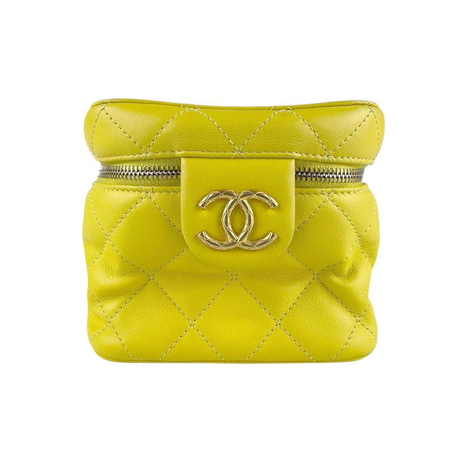 CHANEL（シャネル） ショルダーバッグ レザー イエロー : ブランド