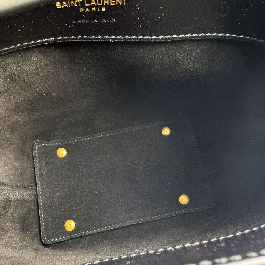 サンローラン SAINT LAURENT ショルダーバッグ Le 37 ミニバケットバッグ レザー ブラック_11