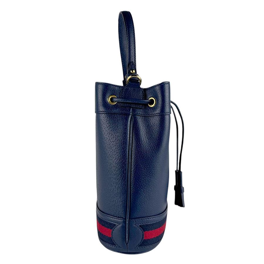 グッチ GUCCI ハンドバッグ ショルダーバッグ オフィディア レザー ネイビー/レッド_1