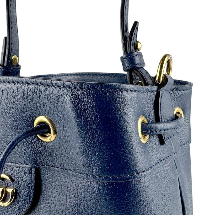 グッチ GUCCI ハンドバッグ ショルダーバッグ オフィディア レザー ネイビー/レッド_4