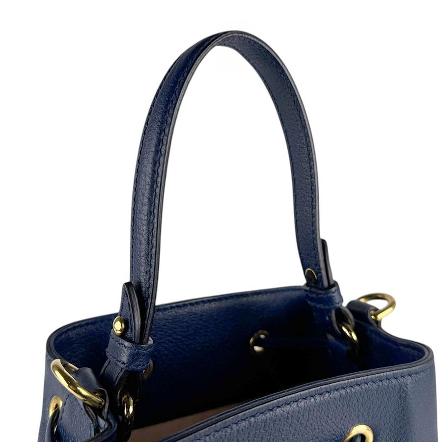 グッチ GUCCI ハンドバッグ ショルダーバッグ オフィディア レザー ネイビー/レッド_8
