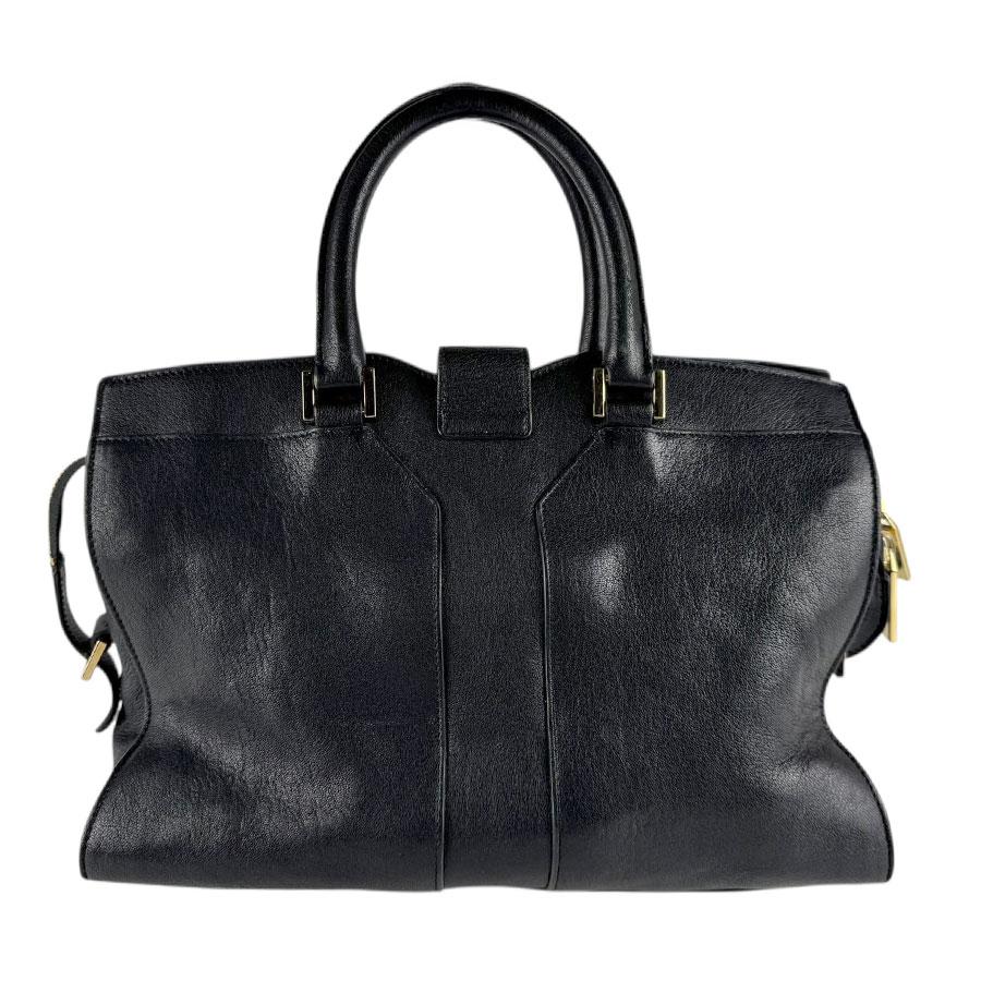 サンローラン Yライン カバス 2WAY ハンドバッグ レザー 黒 サンローラン SAINT LAURENT ハンドバッグ Yライン カバス レザー