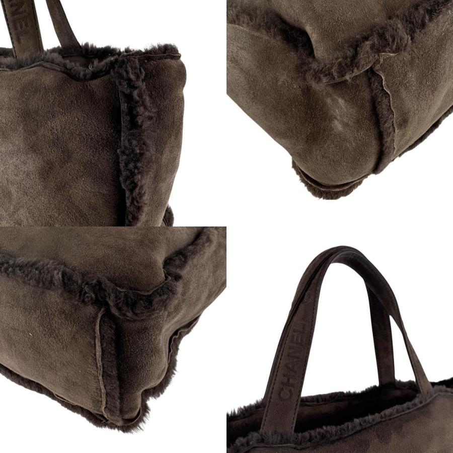 めぐみるく CHANEL シャネル ムートン トートバッグ ブラウン CHANEL（シャネル） ハンドバッグ ムートン ブラウン : ブランド