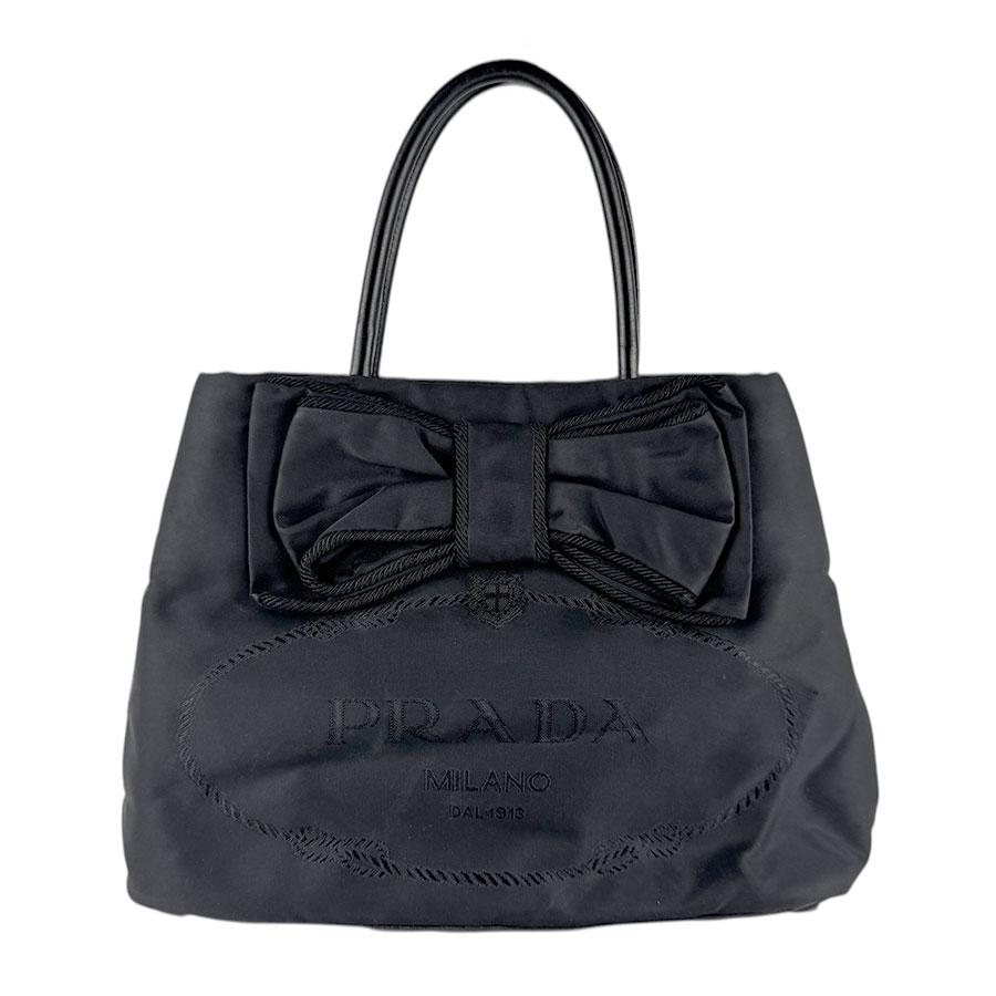 PRADA（プラダ） ハンドバッグ ショルダーバッグ リボン ナイロン
