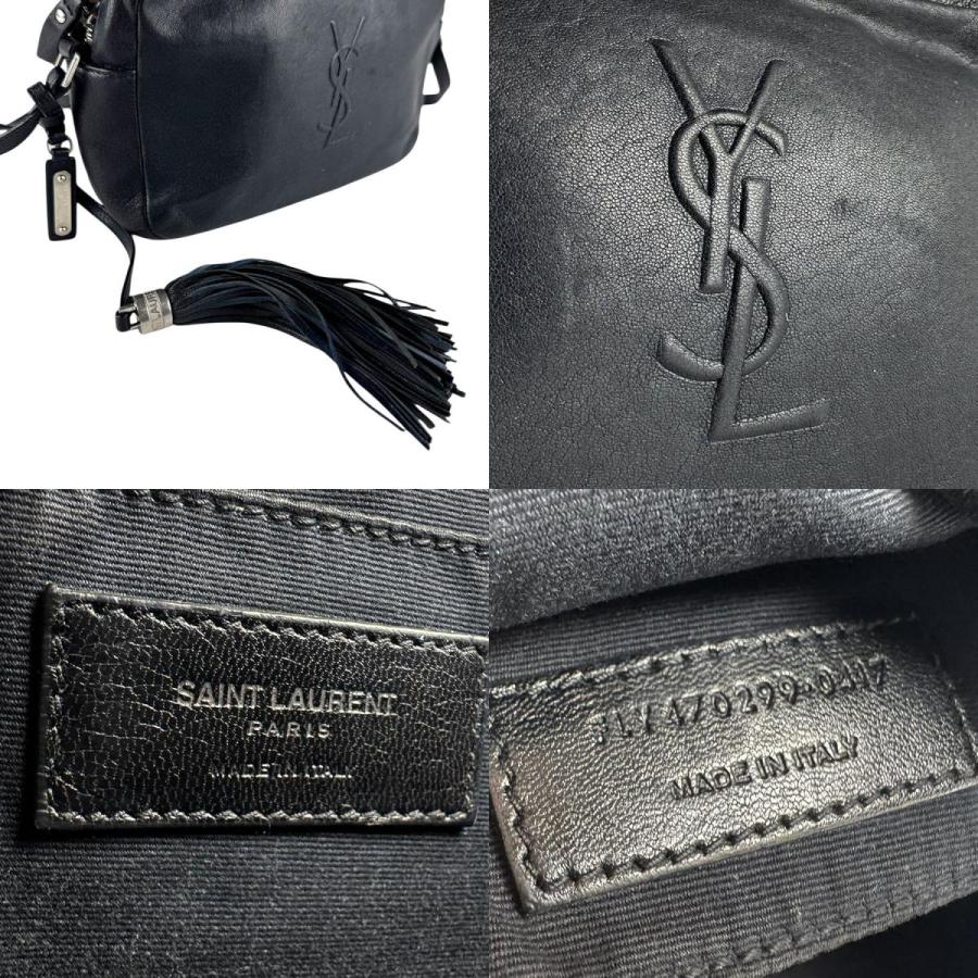 サンローラン SAINT LAURENT 斜め掛けショルダーバッグ ルー レザー