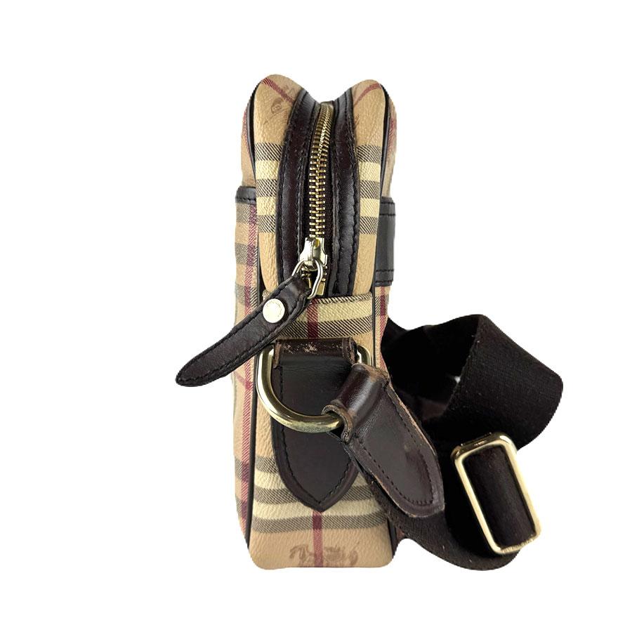 Burberry バーバリーショルダーバッグ ブラック/ベージュ BURBERRY（バーバリー） ショルダーバッグ PVCコーティングキャンバス