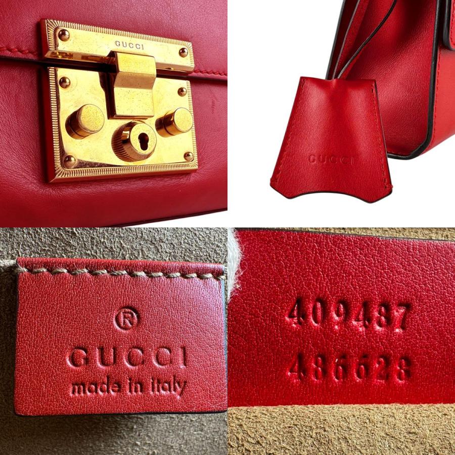 GUCCI（グッチ） ショルダーバッグ パドロック スモール レザー/メタル
