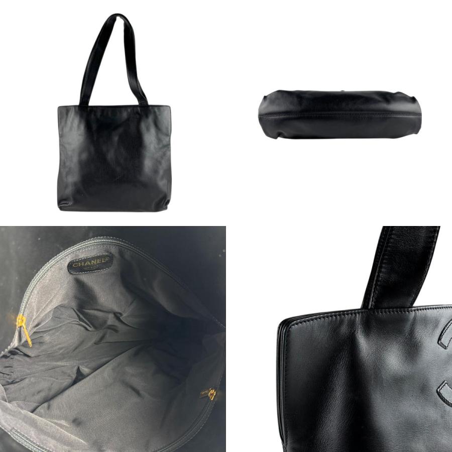 CHANEL（シャネル） ショルダーバッグ レザー ブラック : ブランド