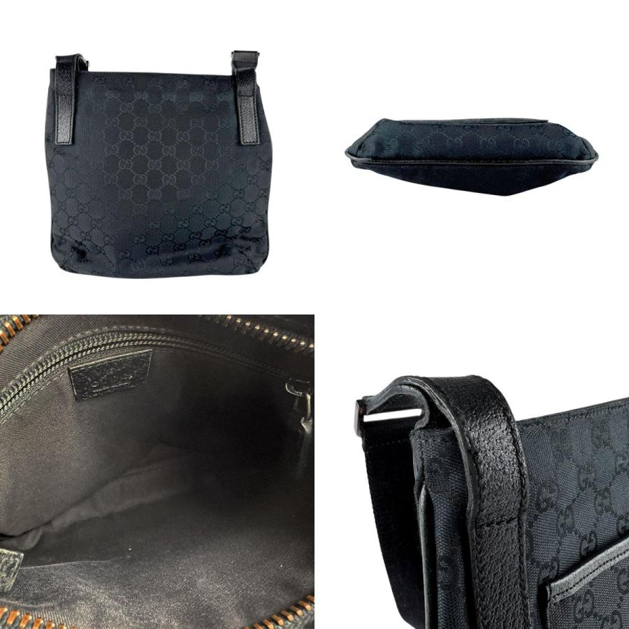 GUCCI（グッチ） ショルダーバッグ GGキャンバス ブラック : ブランド