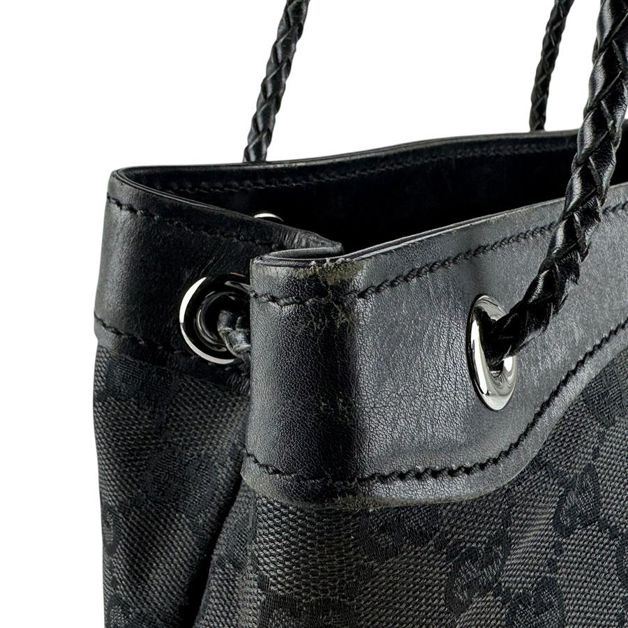 GUCCI（グッチ） ショルダーバッグ GGキャンバス/レザー ブラック