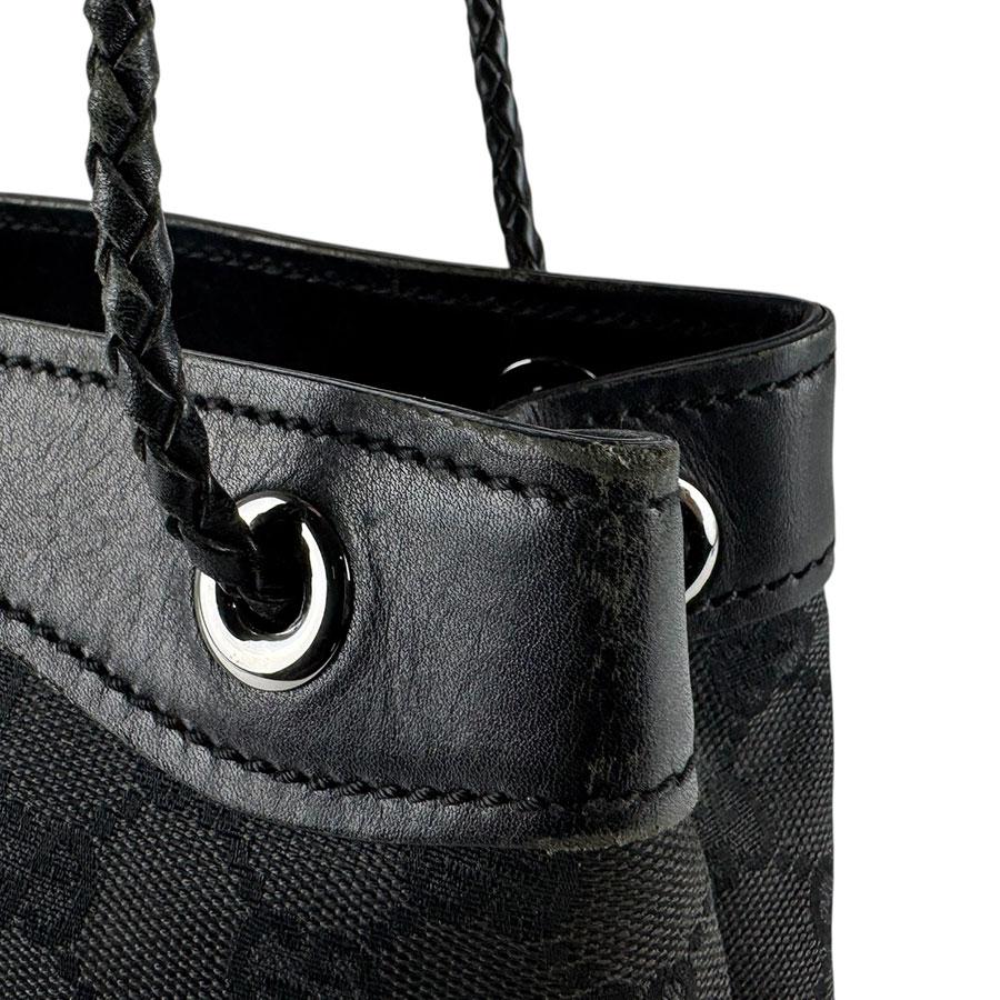 GUCCI（グッチ） ショルダーバッグ GGキャンバス/レザー ブラック