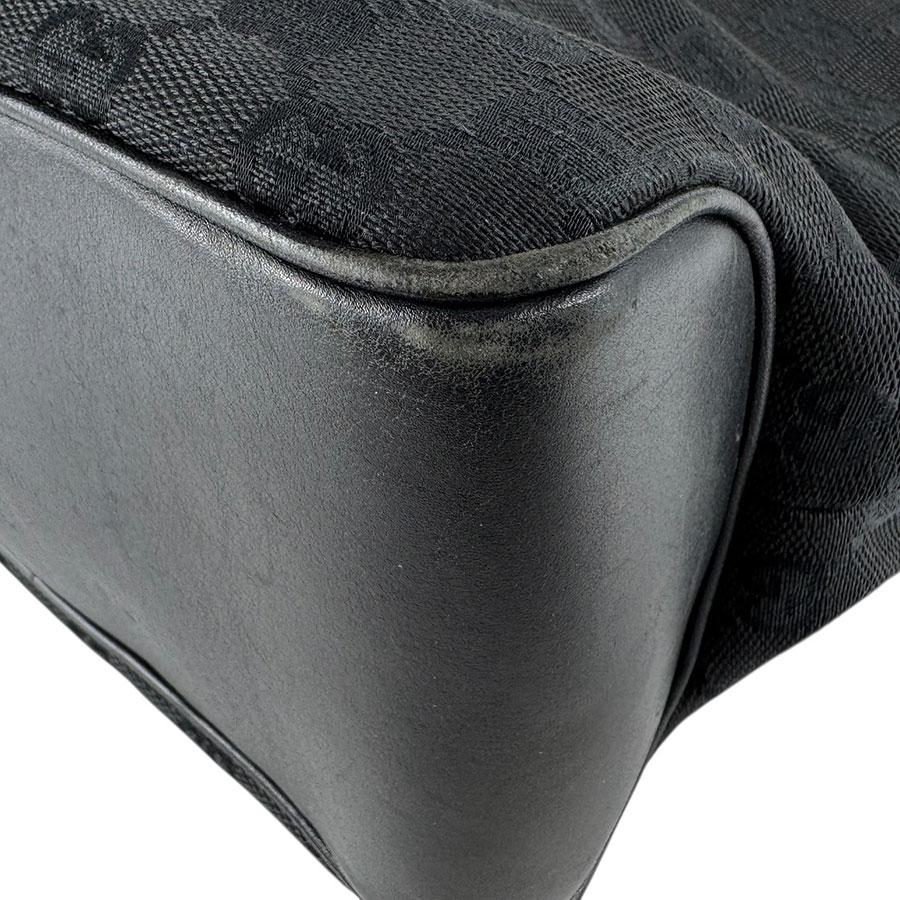 GUCCI（グッチ） ショルダーバッグ GGキャンバス/レザー ブラック