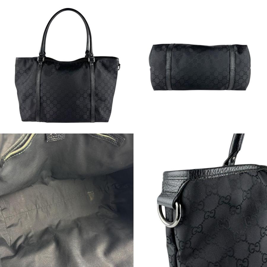 GUCCI（グッチ） ショルダーバッグ ナイロンキャンバス ブラック