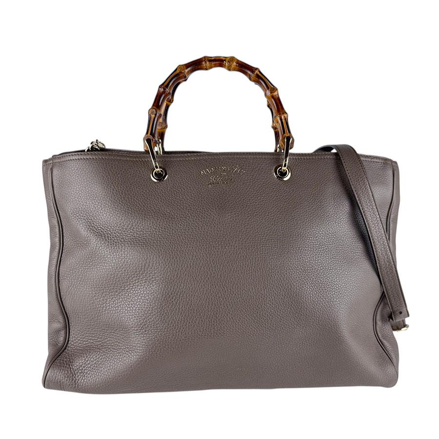 正規品　GUCCI レザー　ハンドバッグ GUCCI（グッチ） ハンドバッグ ショルダーバッグ バンブー レザー