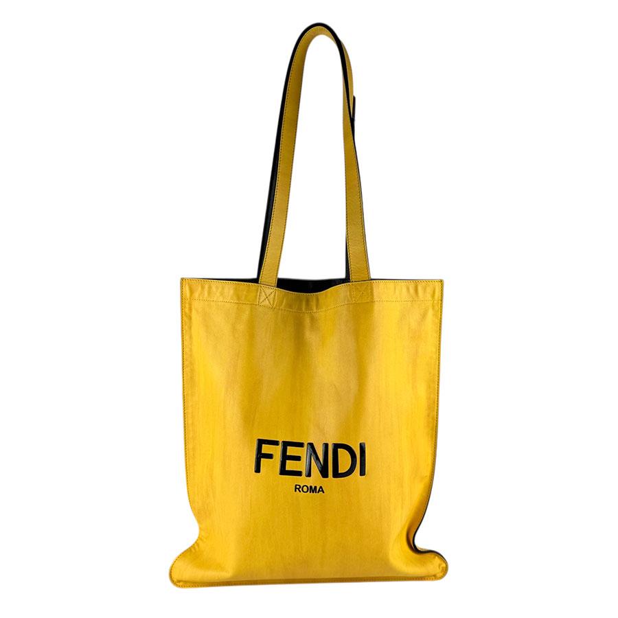 FENDI（フェンディ） ショルダーバッグ レザー イエロー×ブラック