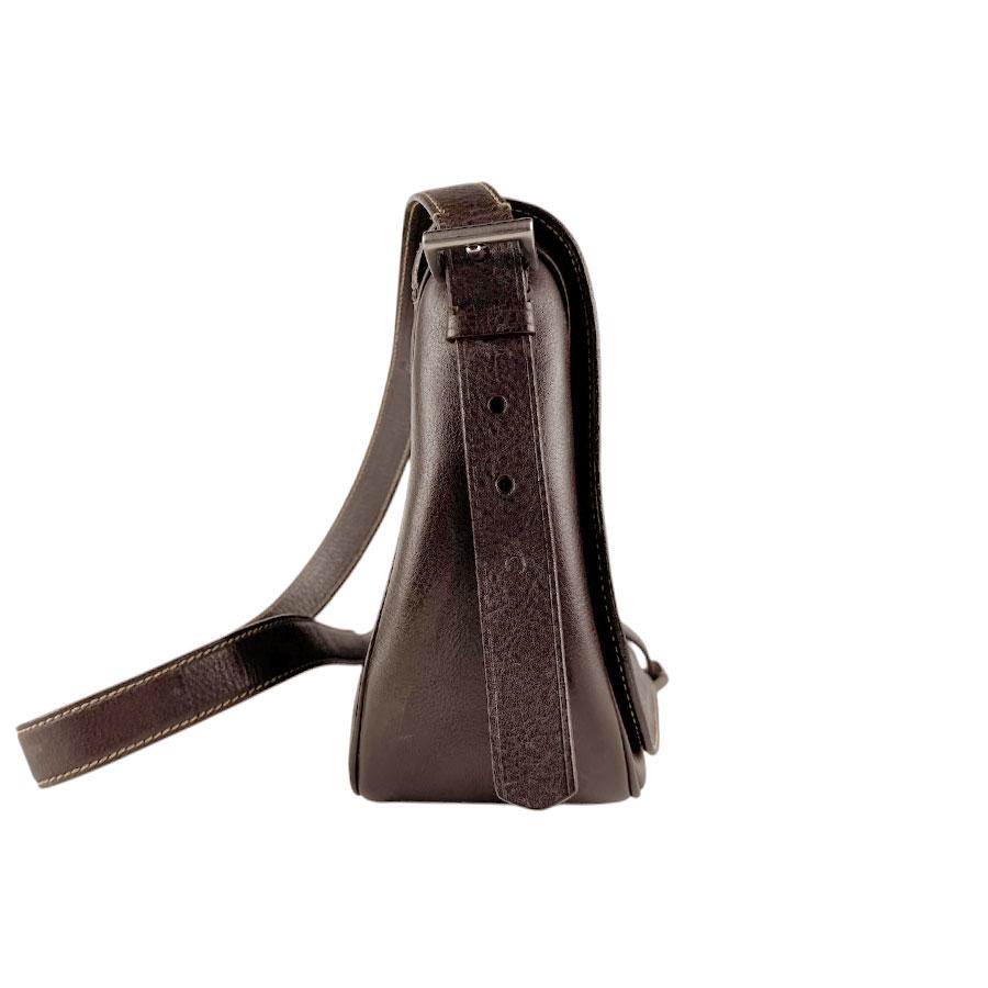 PRADA ショルダーバッグ ギャザー レザー ダークブラウン PRADA（プラダ） ショルダーバッグ レザー ダークブラウン : ブランド