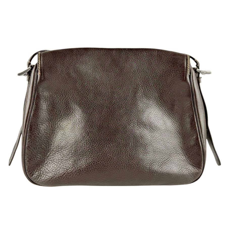 PRADA（プラダ） ショルダーバッグ レザー ダークブラウン : ブランド