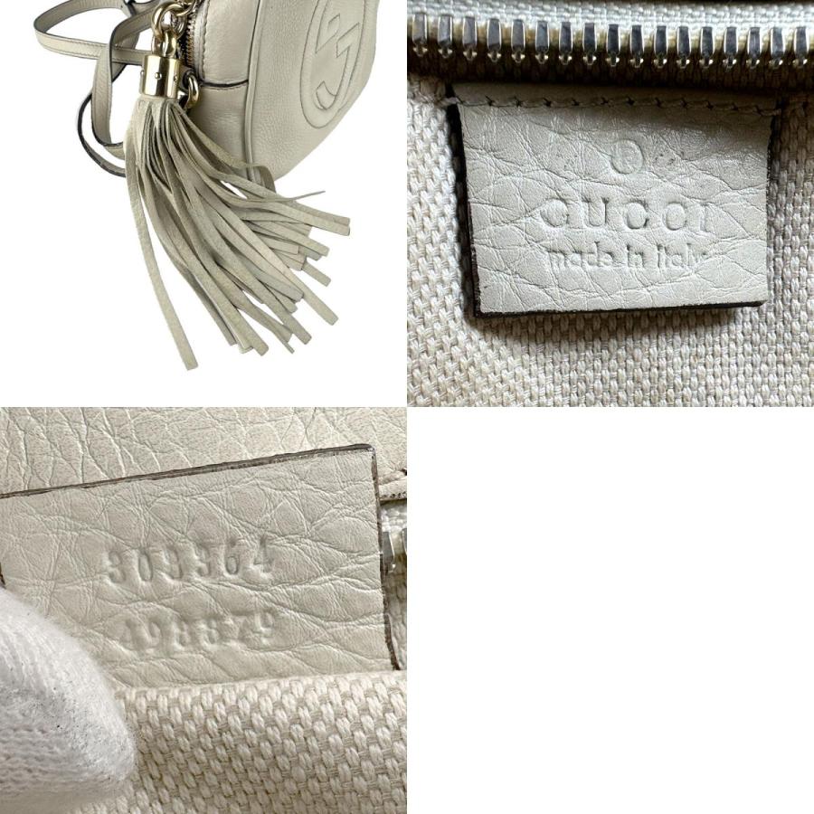 GUCCI（グッチ） 斜め掛けショルダーバッグ レザー アイボリー