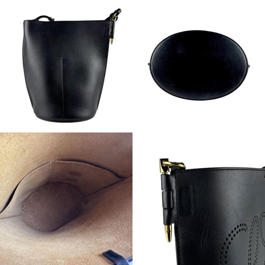 LOEWE（ロエベ） ショルダーバッグ ゲート バケット レザー ブラック