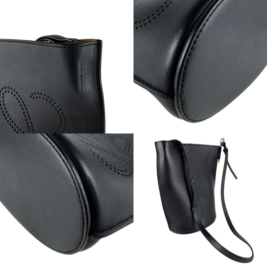 LOEWE（ロエベ） ショルダーバッグ ゲート バケット レザー ブラック