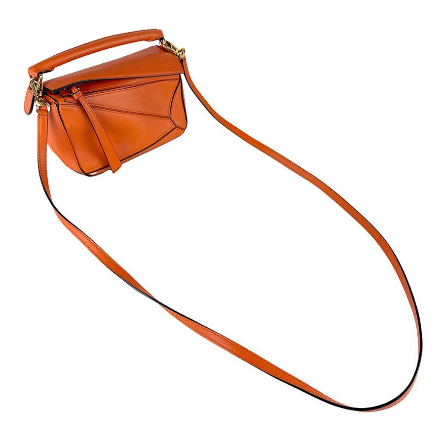 LOEWE（ロエベ） ショルダーバッグ パズル ミニ レザー オレンジ