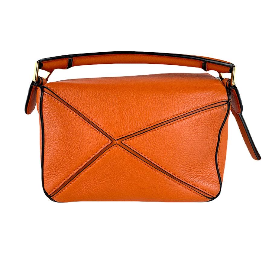 LOEWE（ロエベ） ショルダーバッグ パズル ミニ レザー オレンジ
