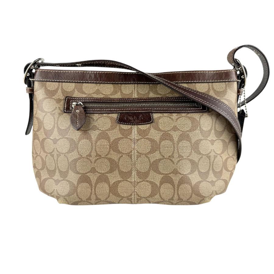 COACH レザーショルダーバッグ ブラウン COACH（コーチ） ショルダーバッグ シグネチャー レザー ブラウン