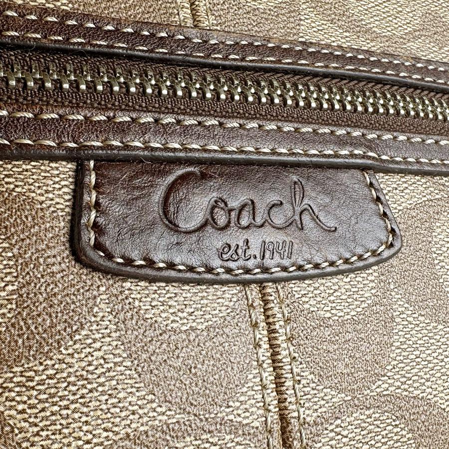 COACH（コーチ） ショルダーバッグ シグネチャー レザー ブラウン