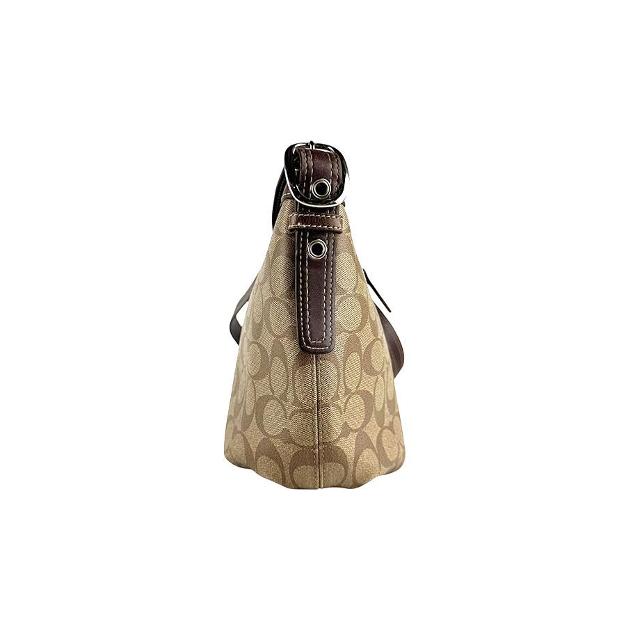 【COACH】ショルダーバッグ レザー ブラウン系 COACH（コーチ） ショルダーバッグ シグネチャー レザー ブラウン