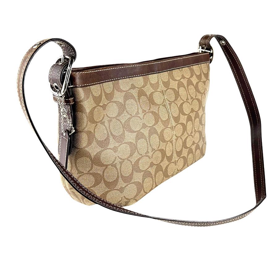 COACH（コーチ） ショルダーバッグ シグネチャー レザー ブラウン