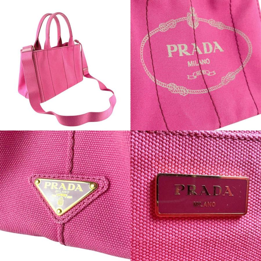 PRADA（プラダ） ハンドバッグ ショルダーバッグ カナパ キャンバス