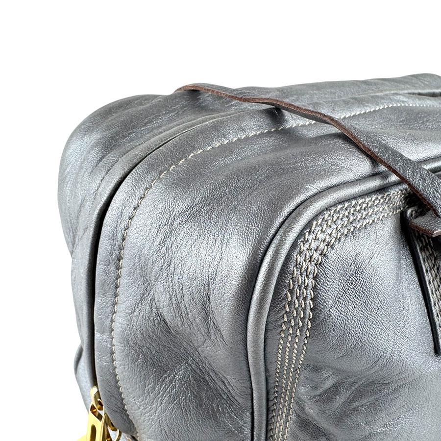LOEWE（ロエベ） ハンドバッグ アマソナ28 レザー メタリックグレー