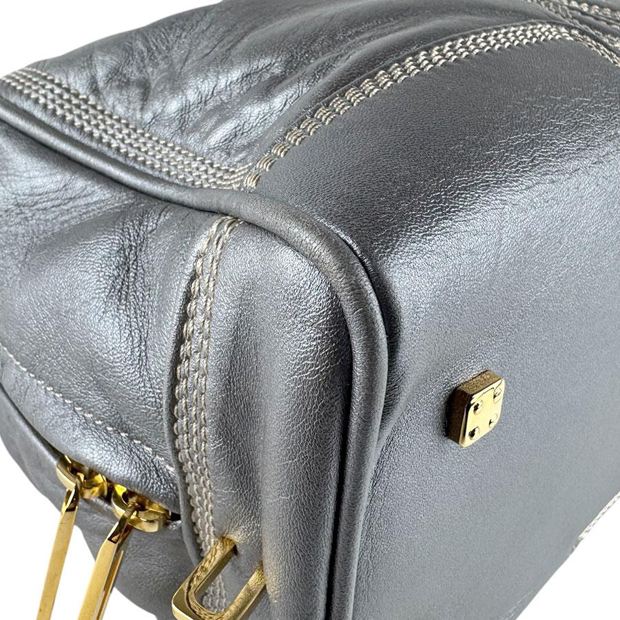 LOEWE（ロエベ） ハンドバッグ アマソナ28 レザー メタリックグレー