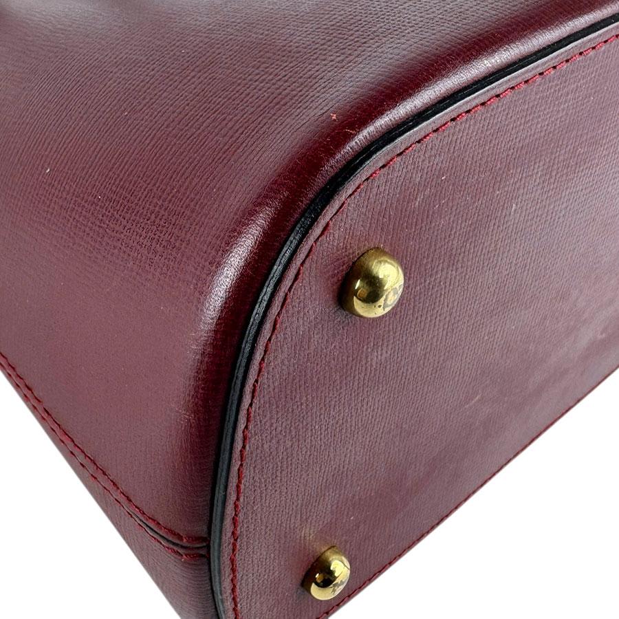 Cartier（カルティエ） ハンドバッグ レザー バーガンディ : ブランド