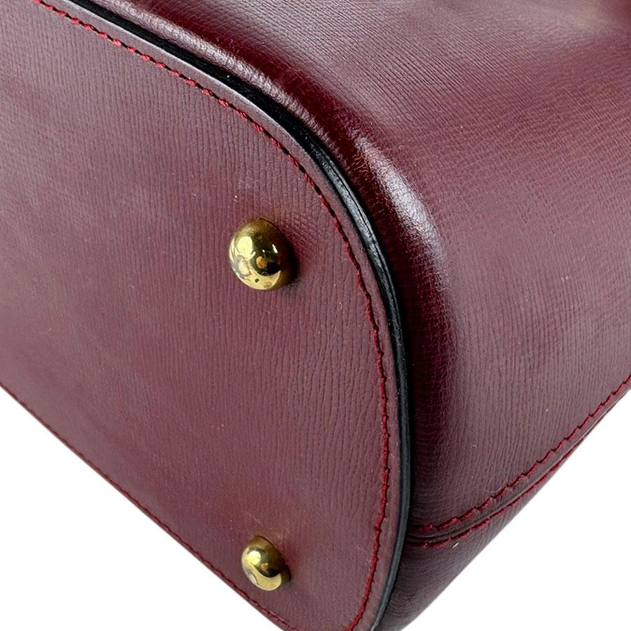 Cartier（カルティエ） ハンドバッグ レザー バーガンディ : ブランド