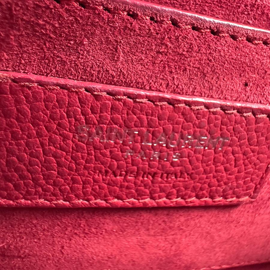 サンローラン SAINT LAURENT ショルダーバッグ レザー レッド