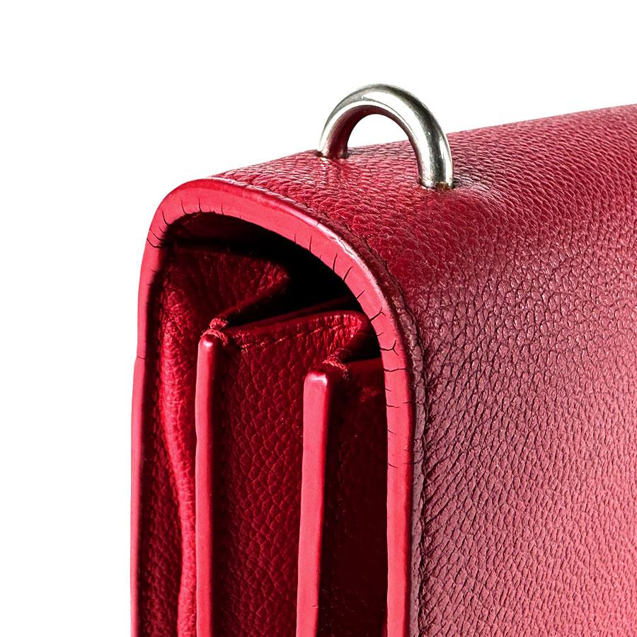 サンローラン SAINT LAURENT ショルダーバッグ レザー レッド